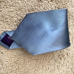 Ralph Lauren purple label solid light blue tie